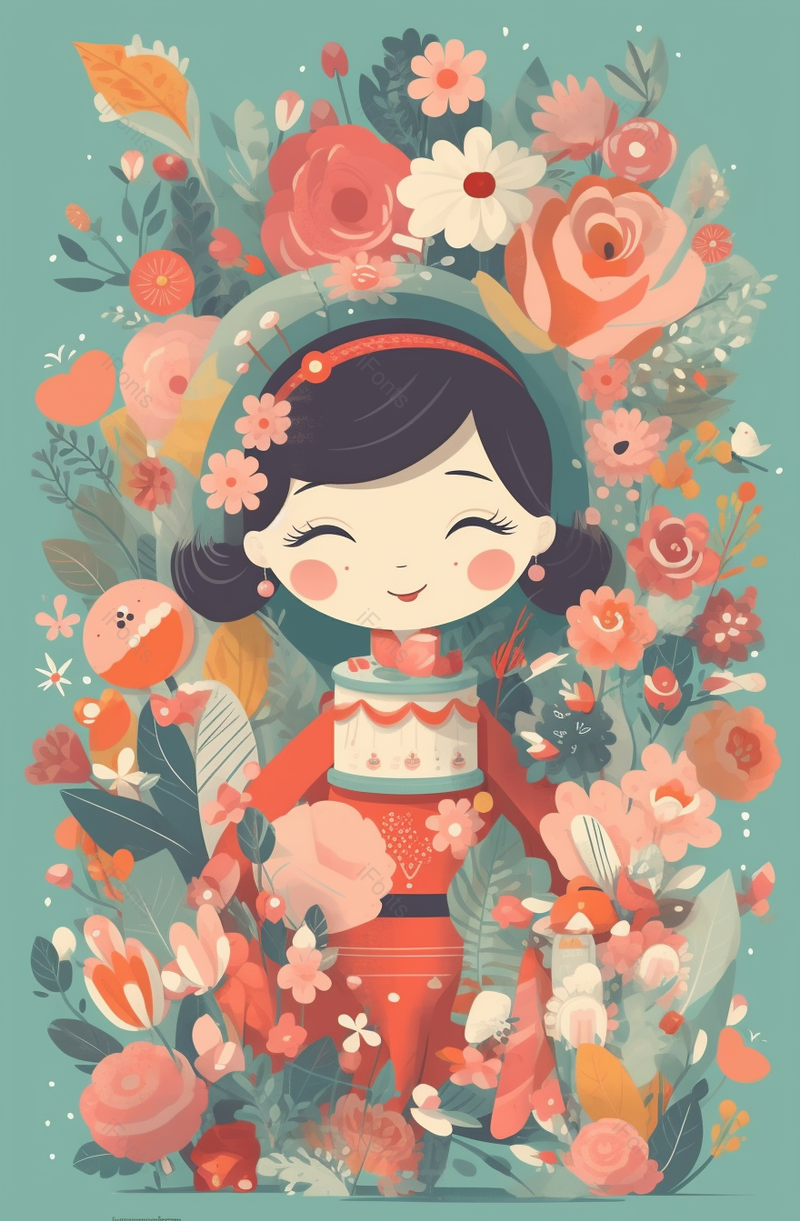 蓝色感恩母亲节插画背景,插画/手绘图,插画/手绘图库,插画/手绘图下载,插画/手绘